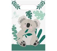 Lot 8 sachets de fête, sac à bonbons en papier Koala