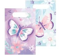 Lot 8 sachets de fête, sac à bonbons en papier Papillon