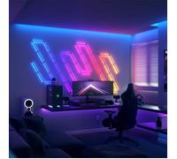 Nanoleaf Lines 60 Degrés Kit de Démarrage, 9 Barres Lumineuses LED RGBW Connectées - Appliques Murales Luminaires Intérieur Modulaires Wi-Fi 16M Couleurs, Compatible Alexa, pour Salon Chambre Gaming