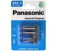 Lot 96 Piles Panasonic AAA R03 Longue durée- 1,5 V - EXP: 2025