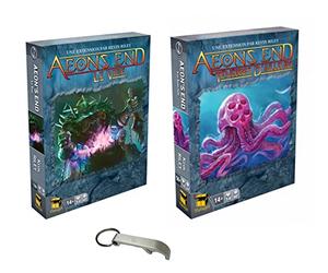 Lot Aeon's End 2 Extensions Ténèbres d'Ailleurs + Le Vide Version Française + 1 Décapsuleur Blumie (Vide + Ténèbres)