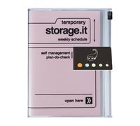 Lot Agenda A5 Une Semaine Sur 2 Pages Vertical 16 Mois De Septembre 2025 à Décembre 2026 Anglais + Index Blumie (Storage.It Pink)