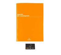 Lot Agenda de L'Enseignant 2025-2026 Boréal Oberthur 1 Semaine Par Page + 1 Index Adhésif Blumie (Boréal Jaune)