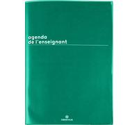 Lot Agenda de L'Enseignant 2026-2027 Boreal Oberthur 1 semaine par page + 1 Index Adhésif Blumie (Boréal Bleu Canard)