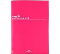 Lot Agenda de L'Enseignant 2026-2027 Boréal Oberthur 1 Semaine Par Page + 1 Index Adhésif Blumie (Boréal Rouge)