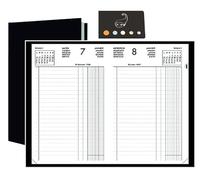 Lot Agenda Journalier Carré Euro/Cent 2027 14x22 cm Noir