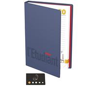 Lot Agenda Scolaire l'Etudiant 2025-2026 12 x 18 cm 1 Jour Par Page + Index Adhésif Blumie (Bleu)
