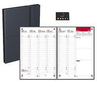Lot Agenda Semainier Connecté A5 Office 2026 OXFORD 1 Semaine 2 Pages + 1 Index Adhésif Blumie (Noir Gris A5)