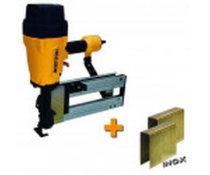 LOT Agrafeuse isolation BOSTITCH SB130S1-2-E + 2000 agrafes BS inox 100mm