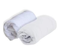 Domiva Set alèse polyuréthane et drap-housse blanc 70 x 140 cm