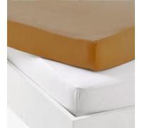 DODO Lot alèse PU + drap-housse Mon PTIT Dodo 70 x 140 cm Blanc/Caramel