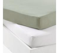 Mon PTIT DODO Lot Alèse PU + Drap Housse Blanc/Ginky 60 x 120 cm | 1 Alèse PU, 1 Drap Housse