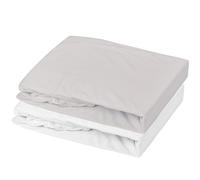 Lot alèse et drap housse Blanc-Souris (70 x 140 cm)