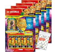 Lot avec Lego Ninjago série 8 Next Level - Les 4 multipacks différents + 2 cartes Star Wars limitées + pochettes exclusives Collect-it