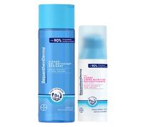 Lot BepanthenDerma Gel Nettoyant Apaisant Visage Flacon 200mL et Crème Nutritive Reconstituante Visage Flacon Pompe 50mL
