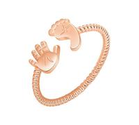 Lot Bijoux Dédié à, vous ferez une mère et un bébé et un anneau de pied, petit anneau, accessoire polyvalent incrusté de pour la main, pied bébé (A, One Size)