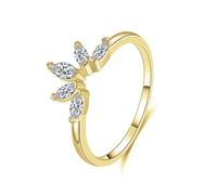 Lot Bijoux Fantaisie Bague en Or Alliance 14K Au585 Forme Marquise Moissanite Taille 59 pour Lesbienne Mesdames