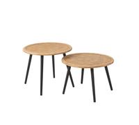 Lot bois naturel h.56.5cm