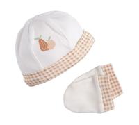 Lot bonnet et moufles bébé en coton - BOTANICA 0