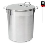 Lot bouilleur en inox 12 bocaux 37 L Guillouard et thermomètre digital à déclenchement automatique avec tige inox 25 cm Nogent