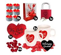Lot cadeau 2 « I Love You » - Ensemble cadeau romantique pour partenaire, petite amie, petit ami, maman, papa