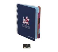Lot Cahier de Texte Chipie Hamelin + 1 Index Adhésif Blumie (Bleu Marine)