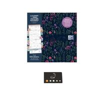 Lot Calendrier Familial " Bien S'organiser " Septembre 2025 A Décembre 2026 + 1 Index Blumie (30 * 30 16 Mois Noir)