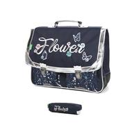 Lot Cartable 38 cm + Trousse Rectangulaire Assortie + 1 Crayon Fantaisie Blumie (Carla)