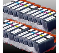 D&C Cartouches d'encre compatibles Canon Pixma MG5450/5550/5650 MX725/925 PGI-550 CLI-551 Lot