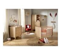 Chambre bébé trio - Lit 120 x 60 cm + Commode 3 tiroir + Armoire - Arty - SAUTHON