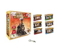 Lot Colt Express Jeu de Base Version Française + 6 Bandits Tuco + Cheyenne + Ghost + Doc + Django + Belle + 1 Décapsuleur Blumie (Base + 6 Bandits)