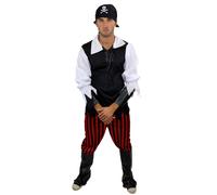 Lot Complet : Costume pour Homme Pirate Corsaire Stoertebeker L013