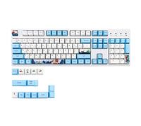 Lot complet de 117 touches en porcelaine bleue et blanche pour touches de clavier mécanique PBT Sublimation OEM
