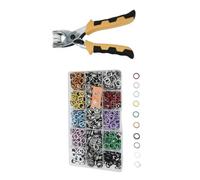 Lot complet de 200 attaches métalliques de 11 mm avec pince pour accessoires de vêtements et boutons de réparation
