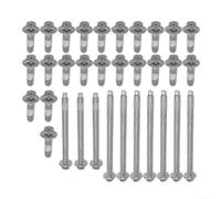 Lot complet de 33 boulons de carter d'huile moteur en aluminium pour BMW E82 E87 E90 F20 F21 F22 avec OEM 11132210959 Compatible avec les modèles de séries 1 et 3