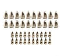 Lot complet de 40 embouts d'électrode plasma et buses pour chalumeau P80 pour découpe plasma à air (1,3 mm)