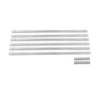 Lot complet de 6 crémaillères pour portail coulissant - Peut supporter des charges lourdes - En acier - Avec télécommande - 1 m - Charge maximale : 2000 kg