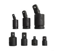 Lot complet de 7 adaptateurs de douilles pour visseuses à percussion, adaptateurs pivotants et réducteurs pour la mécanique professionnelle et les tâches de bricolage