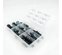 Lot complet de 85 connecteurs de conduite de carburant avec plusieurs tailles et raccords coudés pour injecteur diesel - Réparation et entretien des tuyaux
