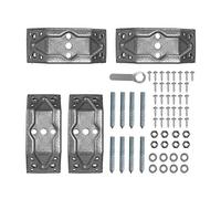 Lot complet de supports d'angle de table résistants 142 mm avec clé