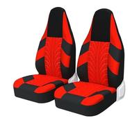 Lot Complet Housses Siège Voiture pour Peugeot 107 pour Camaro 1983 pour Twingo 3 Housses Siège Voiture Avant Universelles 2 Pièces Protection Sport(Red)