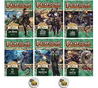 Lot complet Pathfinder - Ruines d'Azlant - 1 à 6 - Avec deux boutons de coffre au trésor