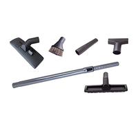 Lot comprenant un tube d'aspirateur, une brosse, un embout brosse, un embout pour rainures, une brosse pour sols durs adaptés à l'aspirateur Kärcher NT 35/1 Eco