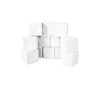 Lot cubes XXL mousse 12 pcs blanc