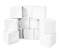 Lot cubes XXL mousse 12 pcs blanc Blanc G