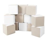 Lot cubes XXL mousse 12 pcs blanc, cappuccino Marron G