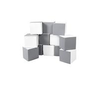 Lot cubes XXL mousse 12 pcs blanc,gris