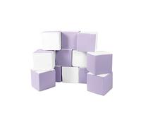 Lot cubes XXL mousse 12 pcs blanc, lilas Bleu G