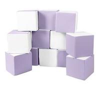 Lot cubes XXL mousse 12 pcs blanc, lilas Bleu G