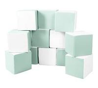 Lot cubes XXL mousse 12 pcs blanc, Menthe Vert G